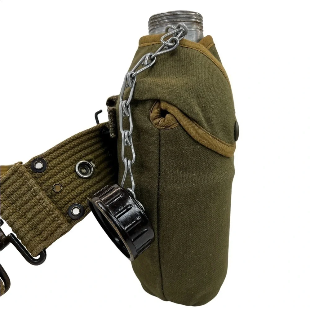 Vintage U.S. Military Henri Brun Clermont-FD Canteen and Gear Belt